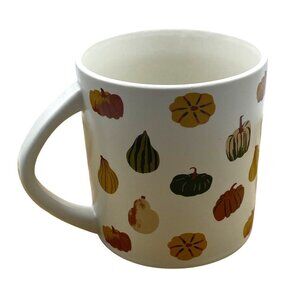 Spr!tz Target White Stoneware Fall Autumn Pumpkin Gourd Coffee Mug Cup